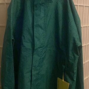 All in Motion Kids Green Patterned Raincoat
